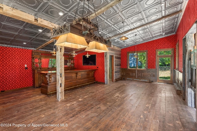 interior space featuring hardwood / wood-style floors