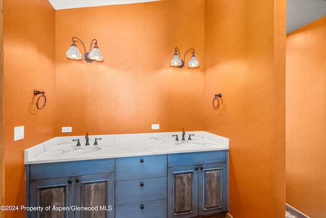 bathroom featuring vanity