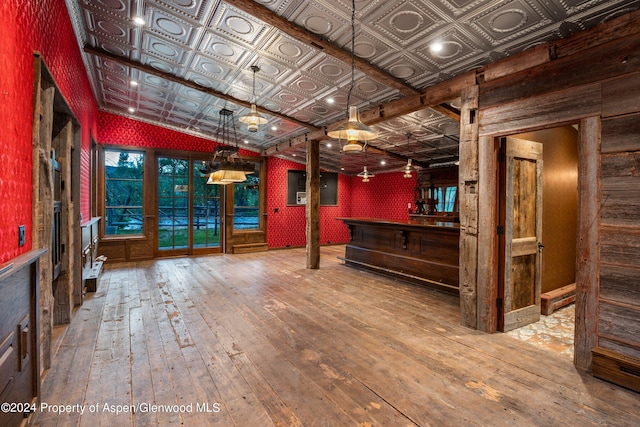 interior space with wood-type flooring