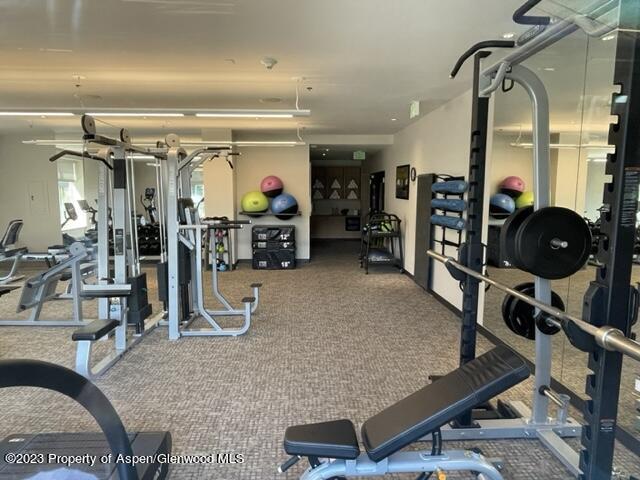 view of workout area