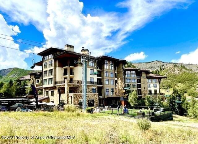 view of property featuring a mountain view