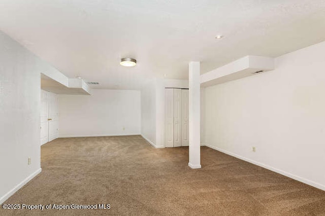 1608 Crawford Way, Glenwood Springs, CO 81601 - finished basement featuring carpet flooring and baseboards