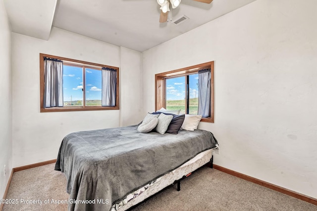 1600 County Road 30, Craig, CO 81625 - bedroom with carpet floors, baseboards, and ceiling fan