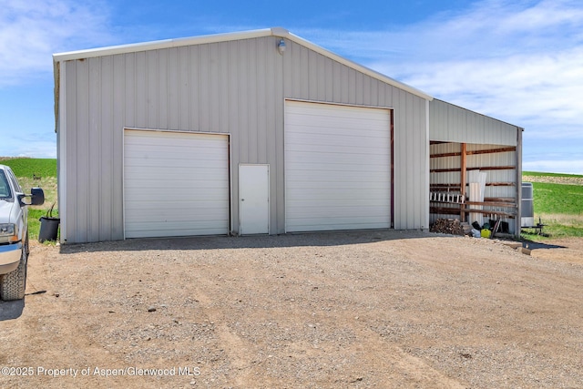 1600 County Road 30, Craig, CO 81625 - detached garage with dirt driveway