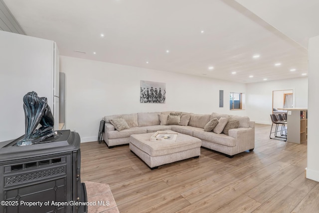 1600 County Road 30, Craig, CO 81625 - living area with light wood-style floors, recessed lighting, and baseboards