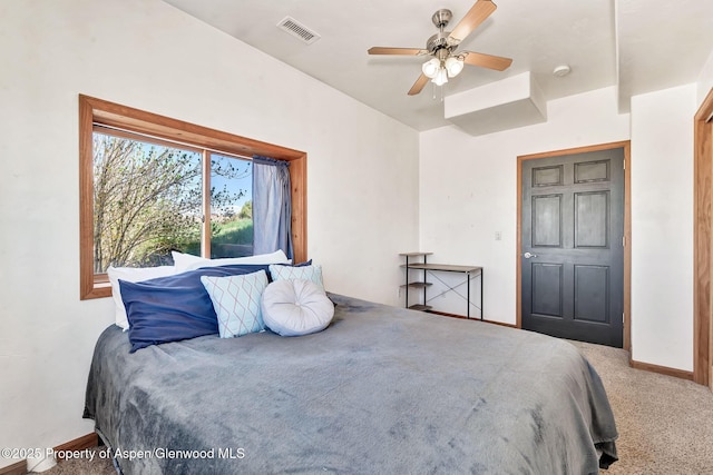 1600 County Road 30, Craig, CO 81625 - carpeted bedroom with baseboards and a ceiling fan
