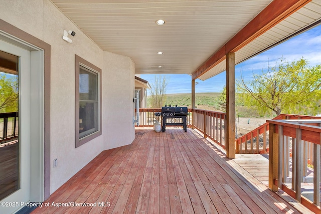 1600 County Road 30, Craig, CO 81625 - wooden terrace with area for grilling