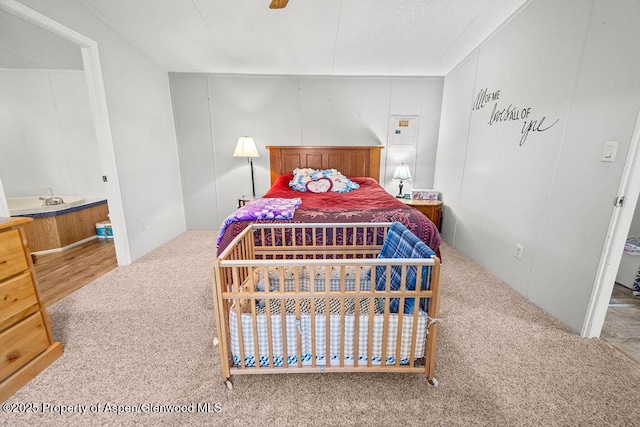 bedroom featuring carpet flooring
