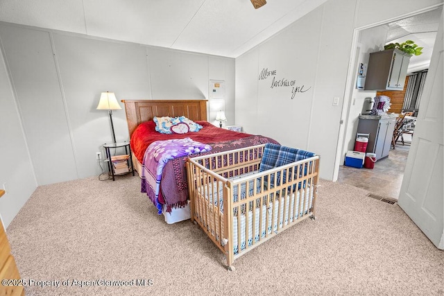 bedroom featuring carpet floors
