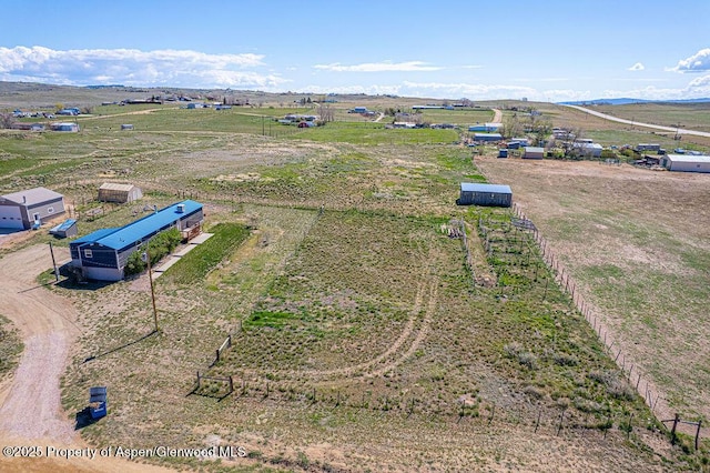 aerial view of sparsely populated area