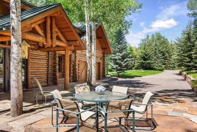 408 Gerbaz Way, Snowmass, CO 81654 - view of patio with outdoor dining area