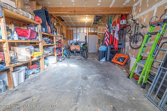 view of storage room