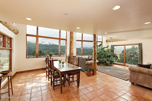 222 Crest Point Dr, Carbondale, CO 81623 - dining area with a mountain view