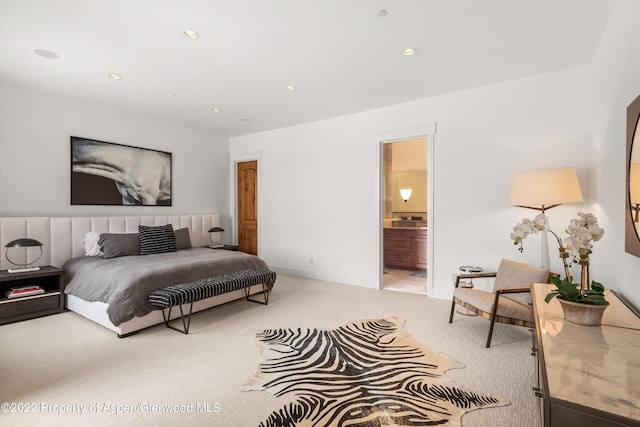 2908 Juniper Hill Dr, Aspen, CO 81611 - bedroom featuring carpet flooring, recessed lighting, and ensuite bathroom