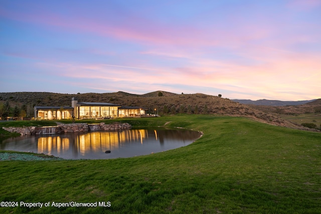 6890 E Sopris Creek Rd, Snowmass, CO 81654 - water view with mountains