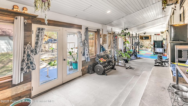 600 Rose St, Craig, CO 81625 - workout area featuring french doors