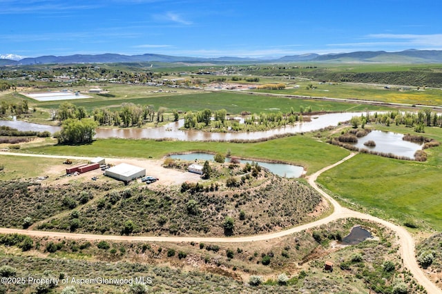 40889 County Road 76a, Hayden, CO 81639 - overview of rural landscape with a water and mountain view