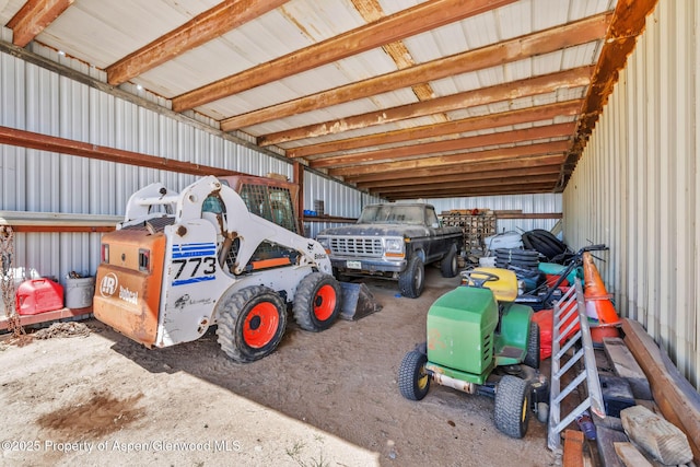 40889 County Road 76a, Hayden, CO 81639 - garage with metal wall