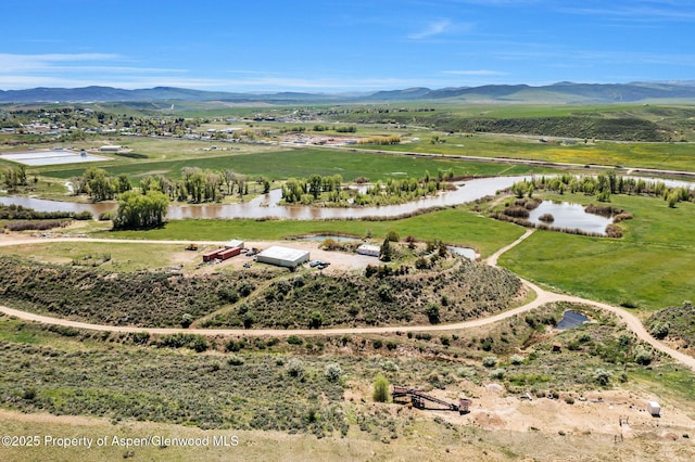 40889 County Road 76a, Hayden, CO 81639 - overview of rural landscape featuring a water and mountain view