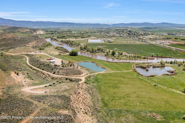 40889 County Road 76a, Hayden, CO 81639 - overview of rural landscape with a water and mountain view