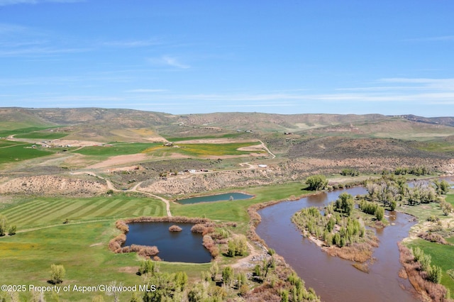 40889 County Road 76a, Hayden, CO 81639 - aerial overview of property's location with a water and mountain view