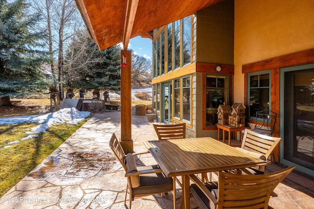 view of patio / terrace with outdoor dining area