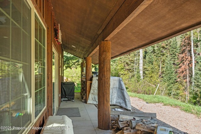 0 E Divide Creek Rd, Silt, CO 81652 - view of patio / terrace with a view of trees