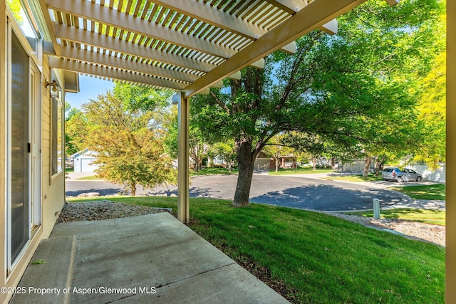 55 Limberpine Cir, Battlement Mesa, CO 81635 - view of patio / terrace with a pergola