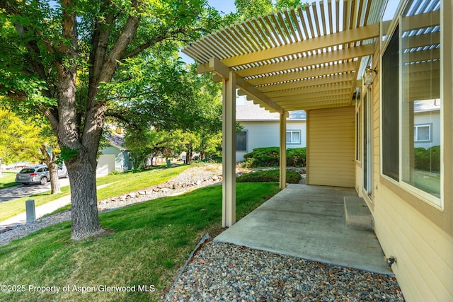 55 Limberpine Cir, Battlement Mesa, CO 81635 - view of patio / terrace featuring a pergola