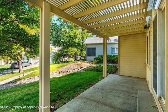 55 Limberpine Cir, Battlement Mesa, CO 81635 - view of patio with a pergola