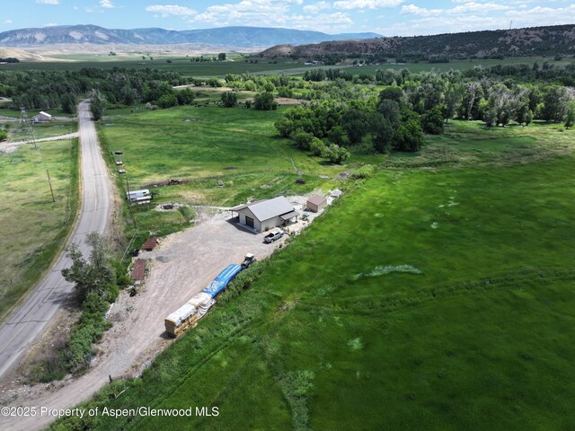6398 County Road 4, Meeker, CO 81641 - aerial view of property's location featuring a mountainous background and rural landscape