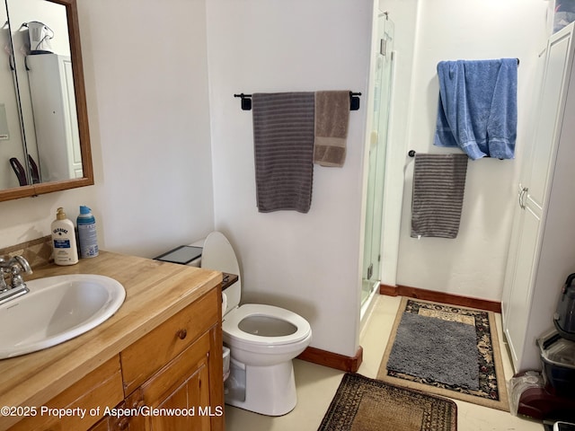 6398 County Road 4, Meeker, CO 81641 - bathroom featuring vanity and a shower stall
