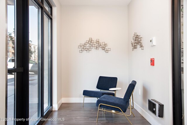 253 Wulfsohn Rd Unit 226, Glenwood Springs, CO 81601 - sitting room featuring healthy amount of natural light, baseboards, and wood finished floors