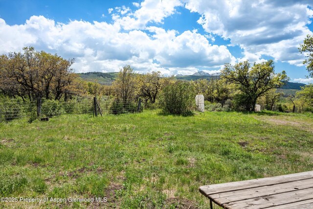 3714 Bear Ridge Rd, Basalt, CO 81621 - view of yard with a mountain view