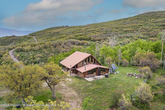 3714 Bear Ridge Rd, Basalt, CO 81621 - aerial view of property and surrounding area featuring a heavily wooded area