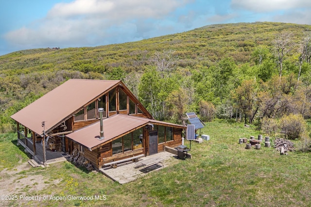 3714 Bear Ridge Rd, Basalt, CO 81621 - view from above of property with a heavily wooded area