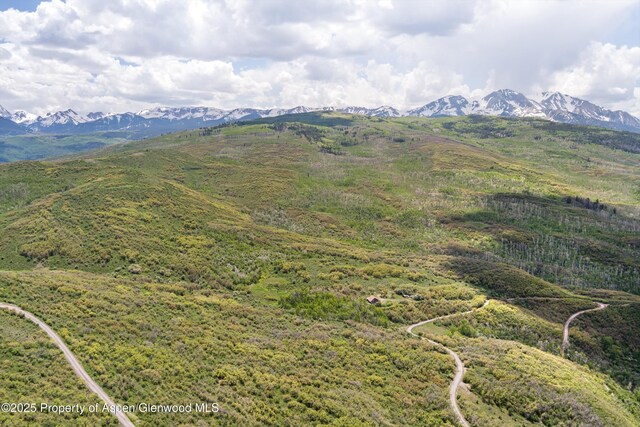 3714 Bear Ridge Rd, Basalt, CO 81621 - drone / aerial view of a mountainous background
