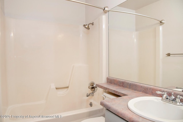 681 S 2nd St Unit A, Carbondale, CO 81623 - full bathroom featuring shower / bathtub combination, toilet, and vanity