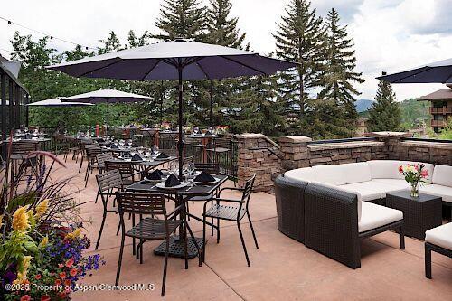 300 Carriage Way Unit 603, Snowmass Village, CO 81615 - view of patio featuring outdoor lounge area