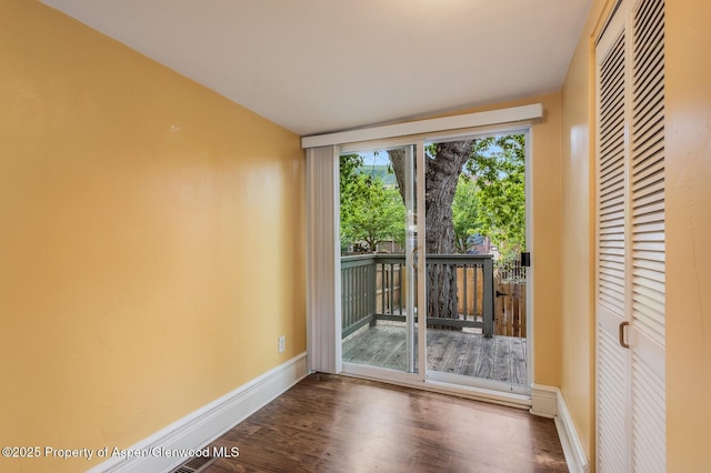 727 Bennett Ave, Glenwood Springs, CO 81601 - spare room with wood finished floors and baseboards
