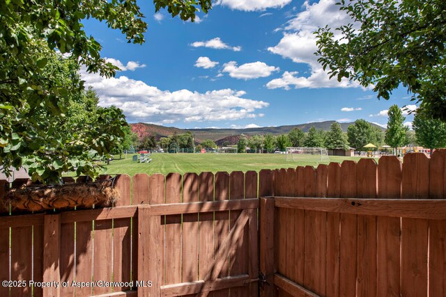 1199 Vitos Way, Carbondale, CO 81623 - view of yard featuring a mountain view and an area for sports