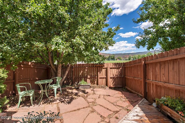 1199 Vitos Way, Carbondale, CO 81623 - fenced backyard with a patio area