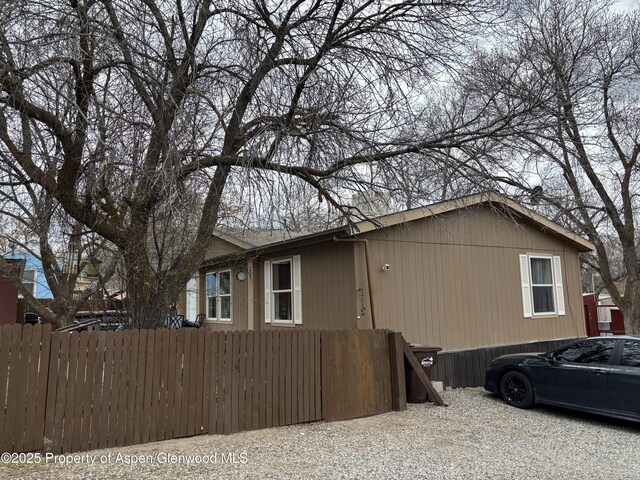 5033 County Road 335 Unit 112, New Castle, CO 81647 - view of home's exterior with fence