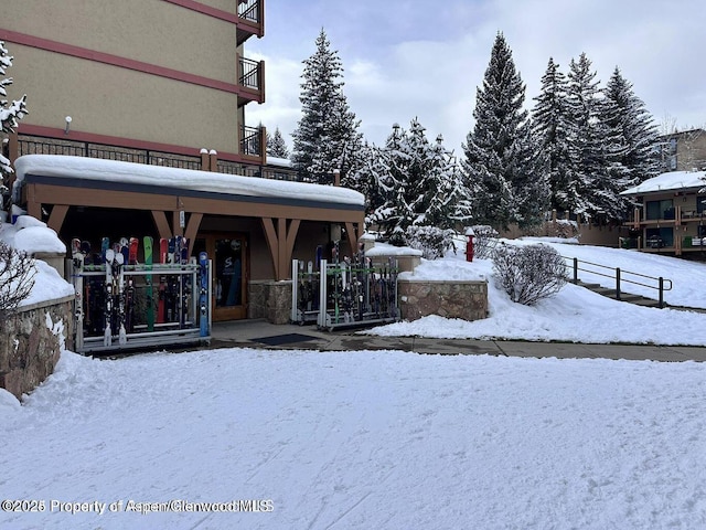 300 Carriage Way Unit 521, Snowmass Village, CO 81615 - view of snowy yard