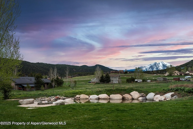103 Ranch Ln, Glenwood Springs, CO 81601 - view of yard with a mountain view