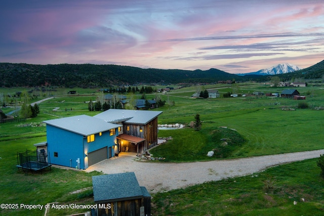 103 Ranch Ln, Glenwood Springs, CO 81601 - aerial view at dusk of a view of countryside and a mountain view