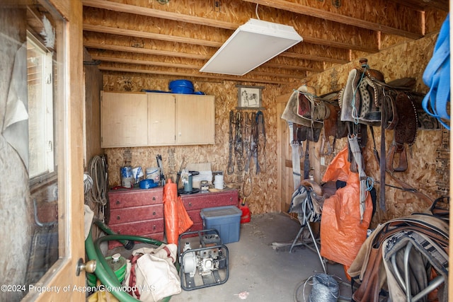 view of horse barn