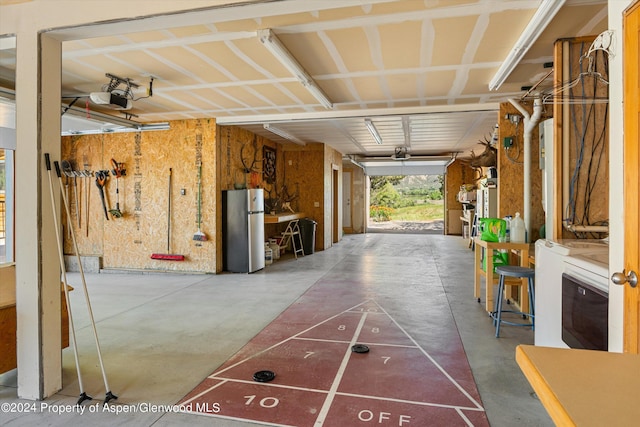 view of property's community with washer / clothes dryer