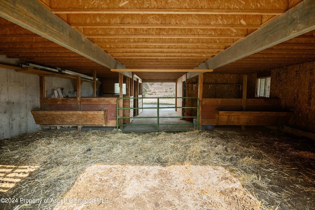 view of horse barn