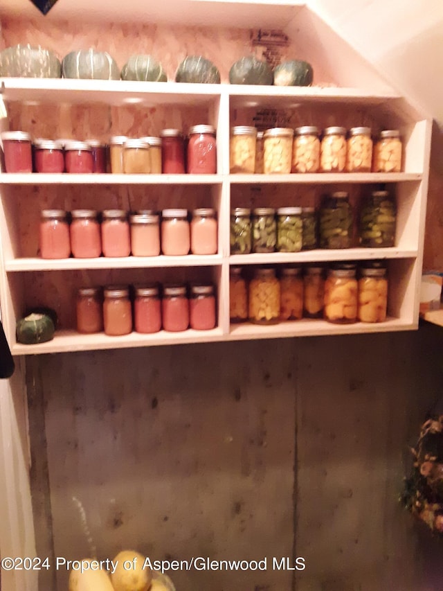 view of pantry